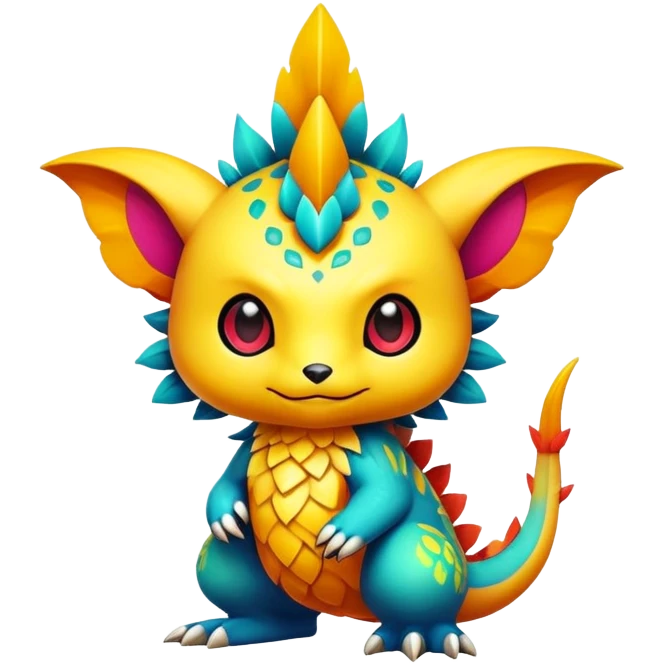 Exotic chibi Fakémon-creature emoji