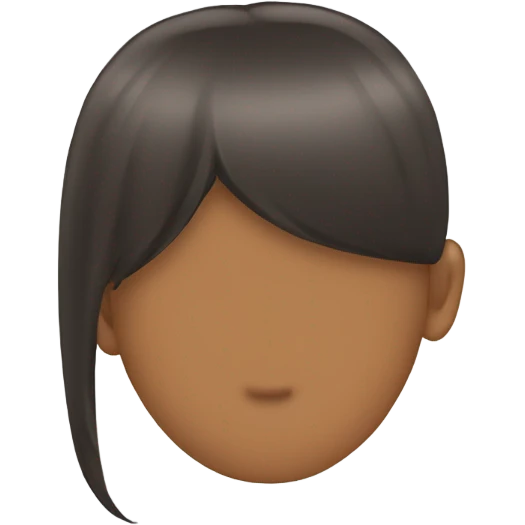 Hair behind the ear emoji
