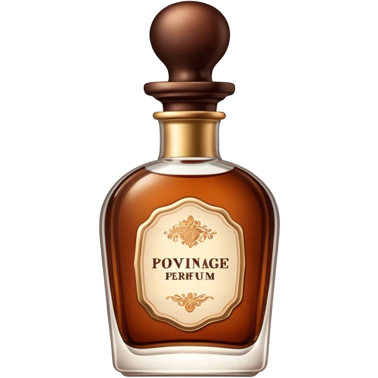 Perfume vintage classic brown emoji