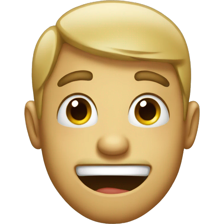Silly face emoji