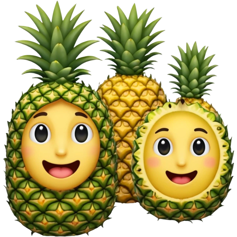 Castoro con le ali e con i capelli a forma di ananas  emoji