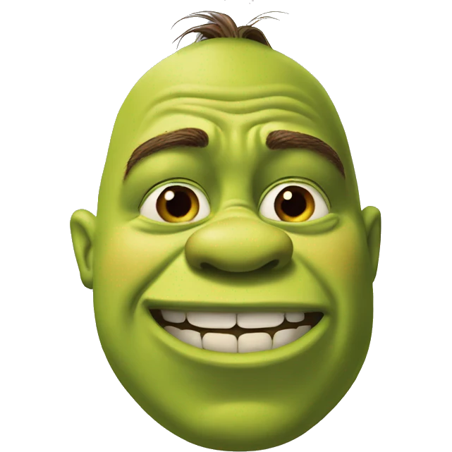 Shrek finger in nose emoji