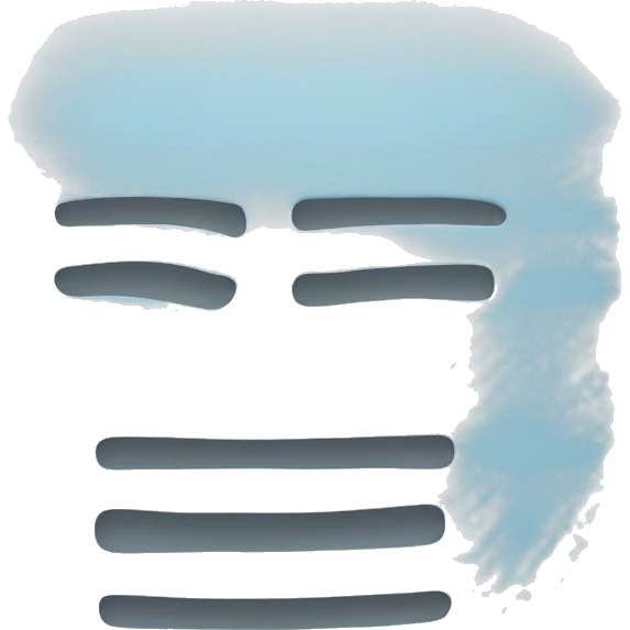 A white square that says P4L in the middle in light blue emoji