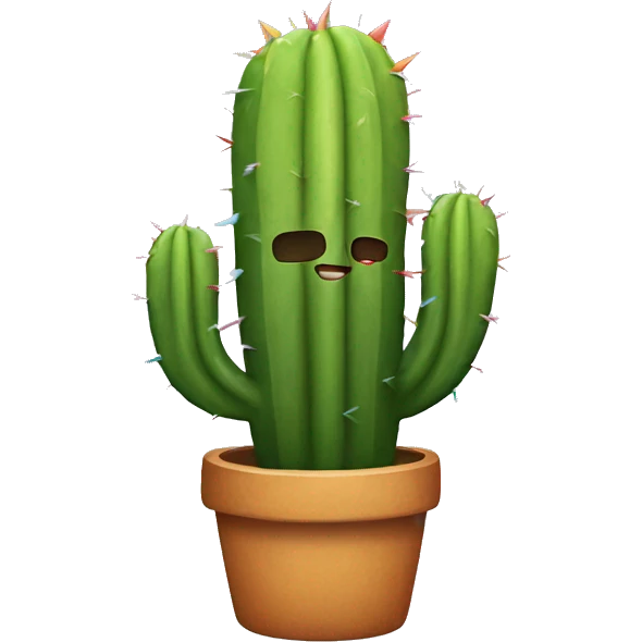 rainbow cactus emoji