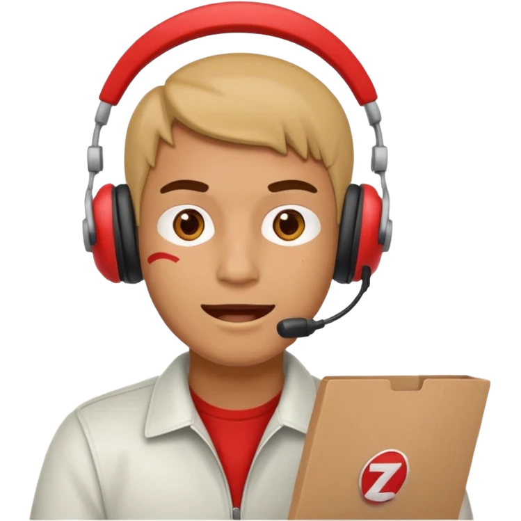 a man calling zometo delevery emoji