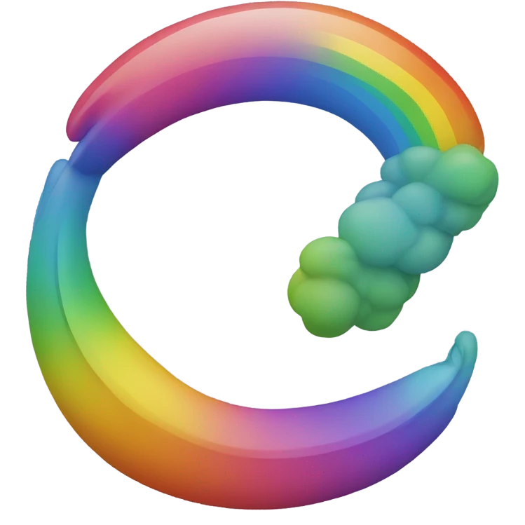 cocô arco íris emoji