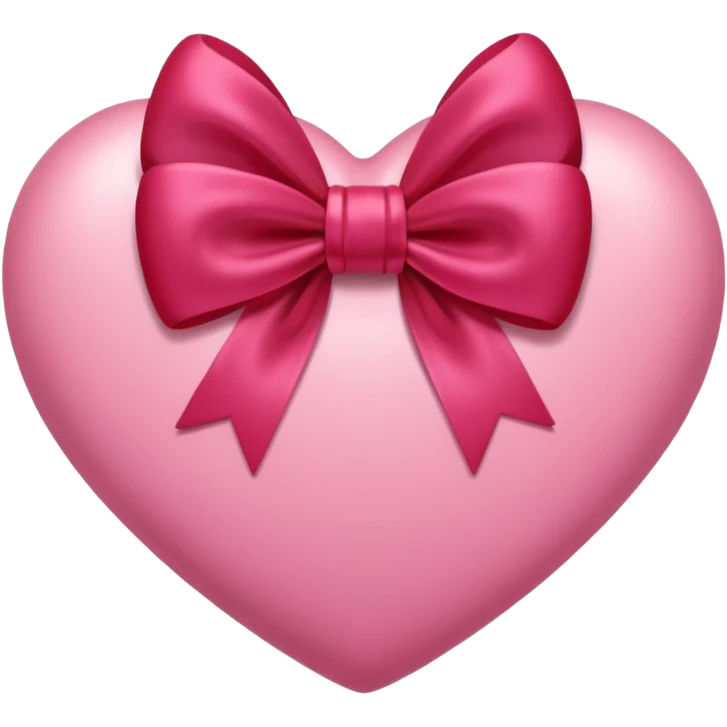 pink heart with a bow emoji
