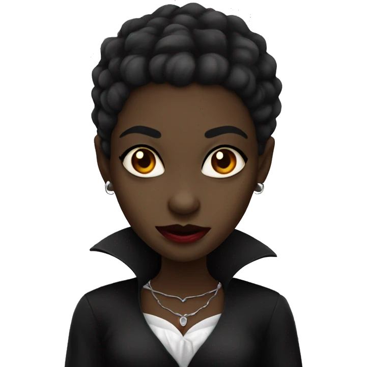 Black girl vampire  emoji