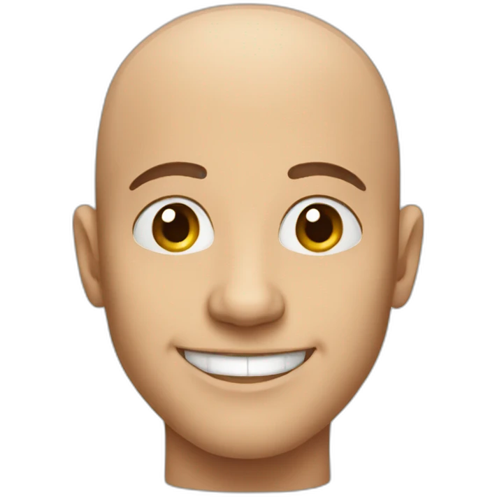 bald smiling man emoji