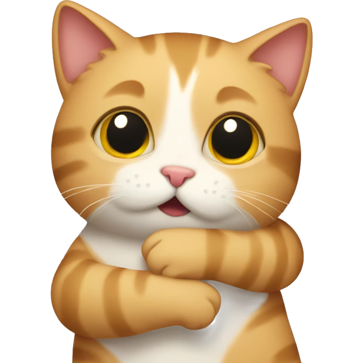 Cat giving hugs emoji