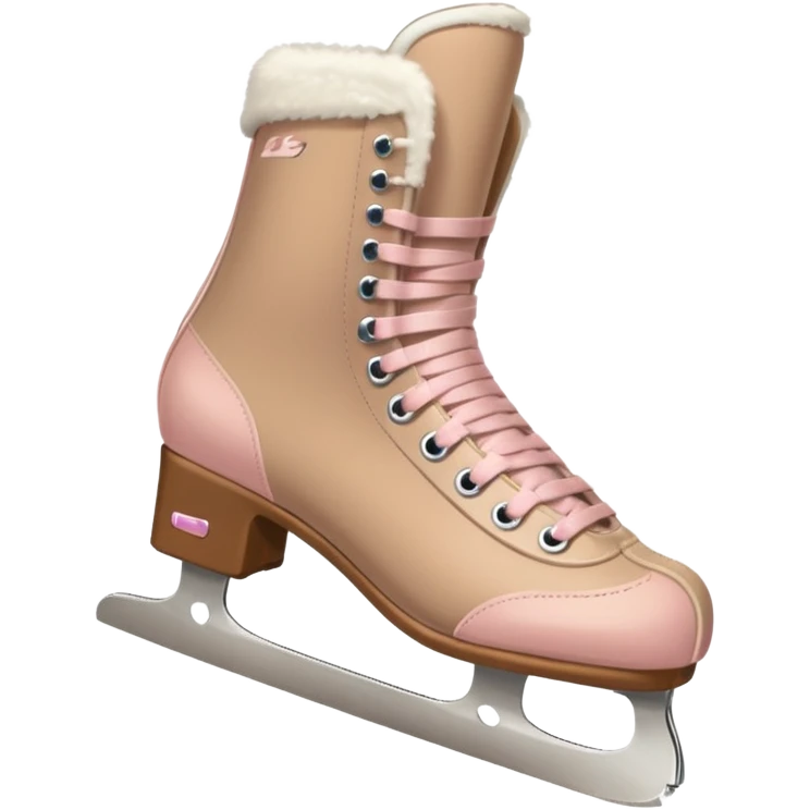 Beige and light pink I’ve skates emoji