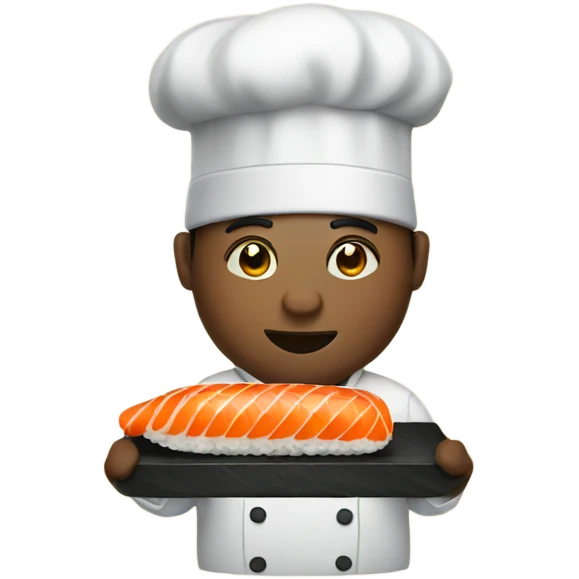 Chef making sushi  emoji
