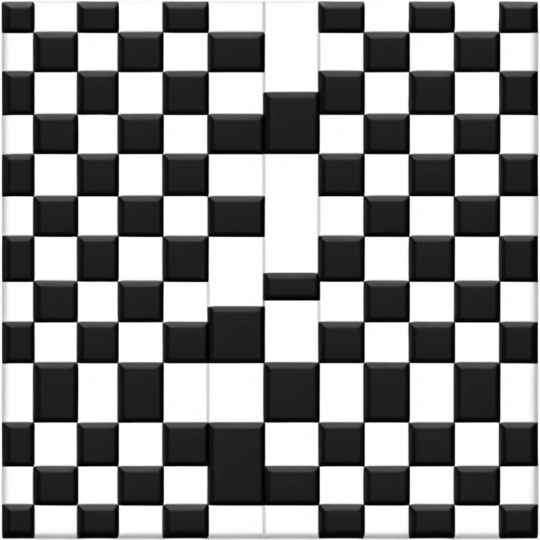 Black and white squares emoji