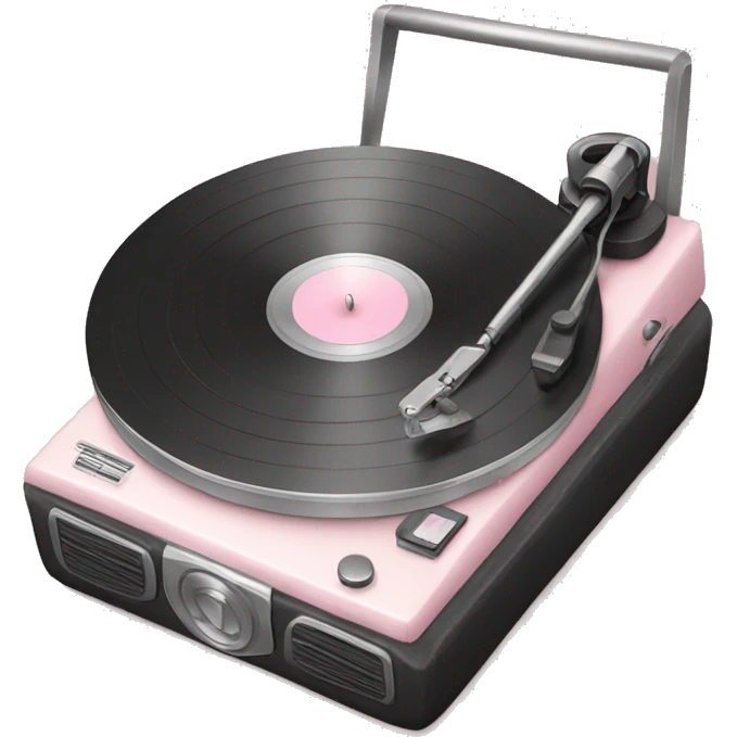 pale pink record player emoji