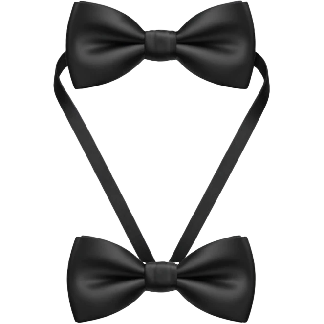 black bow tie  emoji