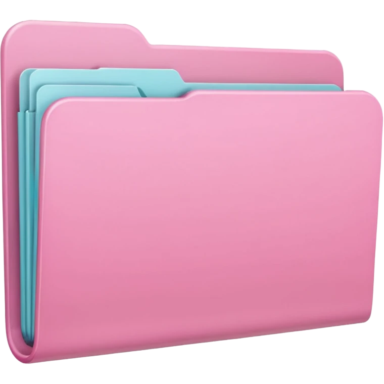 simple mix pink folder emoji