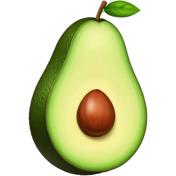 Aguacate con labios grandes emoji