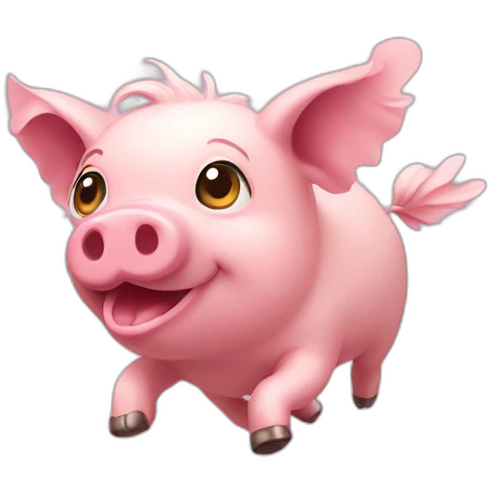 Flying pig emoji