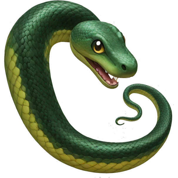 serpente nero emoji