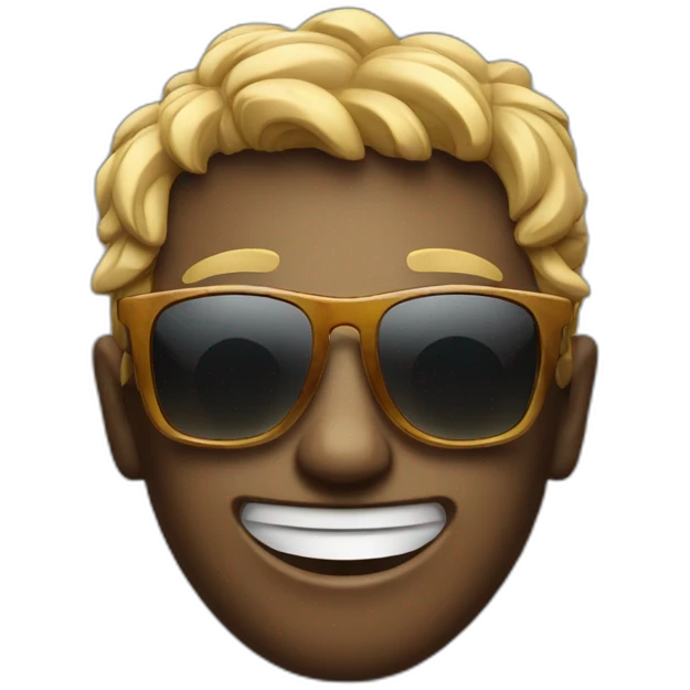 Scul with sun glasses emoji