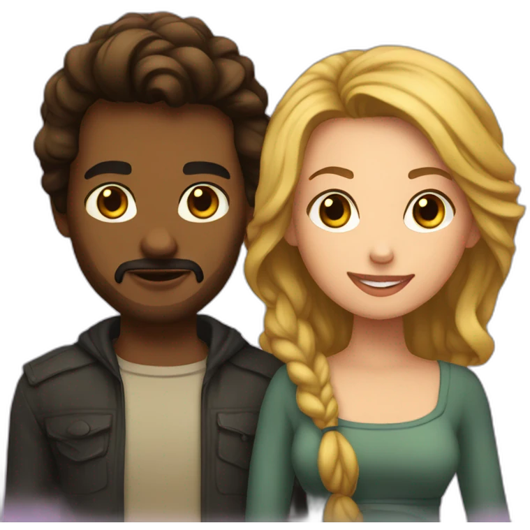 Caleb et Sophia emoji
