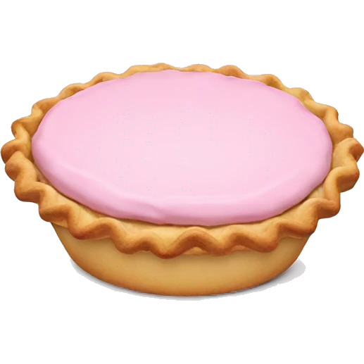 light pink pie emoji