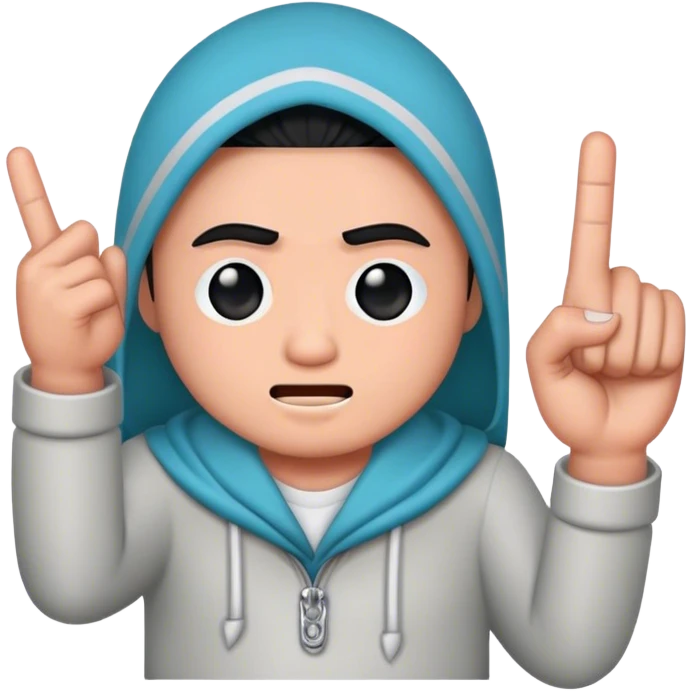 ninga with middle finger  emoji