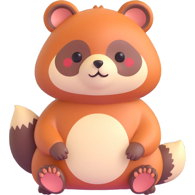 cute tanuki  emoji