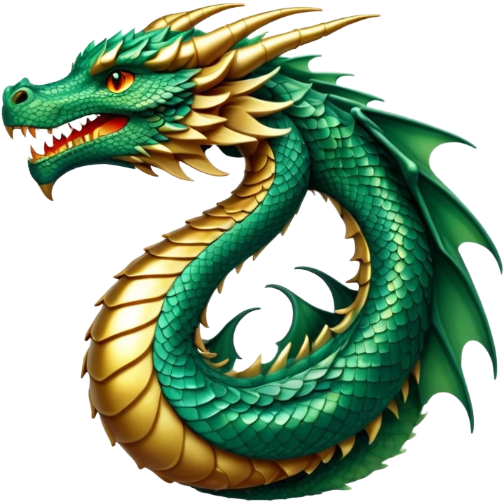 cinematic-noble-dragon-portrait-emoji,-poised-and-majestic,-with-a-sinuous,-elongated-body-covered-in-intricately-detailed,-shimmering-scales-in-hues-of-emerald-and-gold,-and-piercing,-fiery-eyes-that-reflect-ancient-wisdom; emoji
