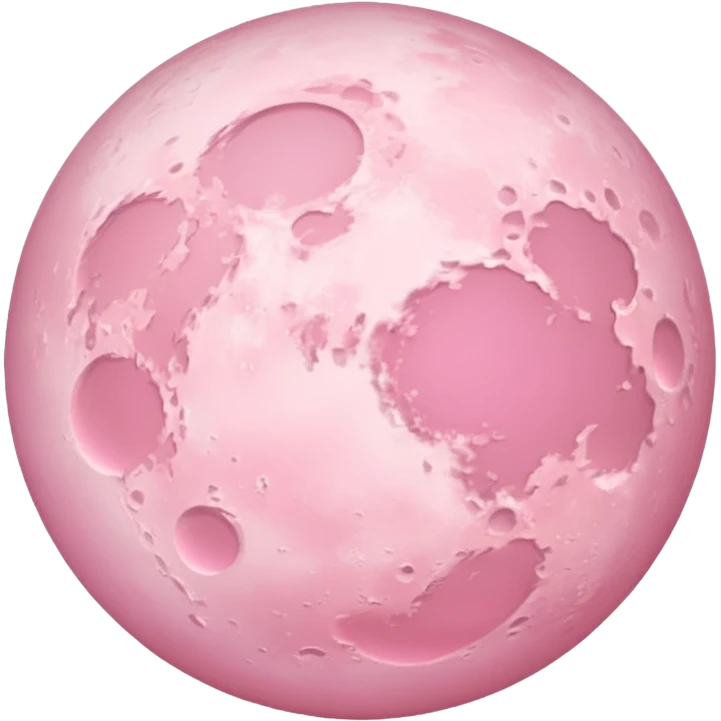 Pastel pink moon emoji