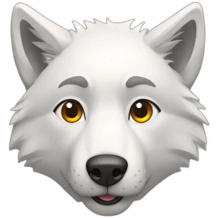 Loup blanc emoji