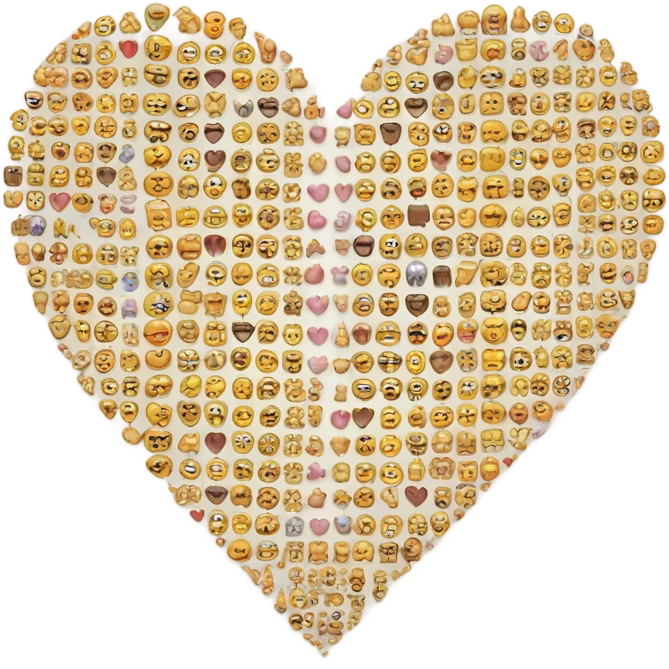 I miss you in a heart emoji