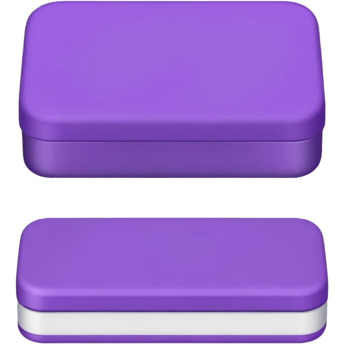 Purple rectangular eraser emoji