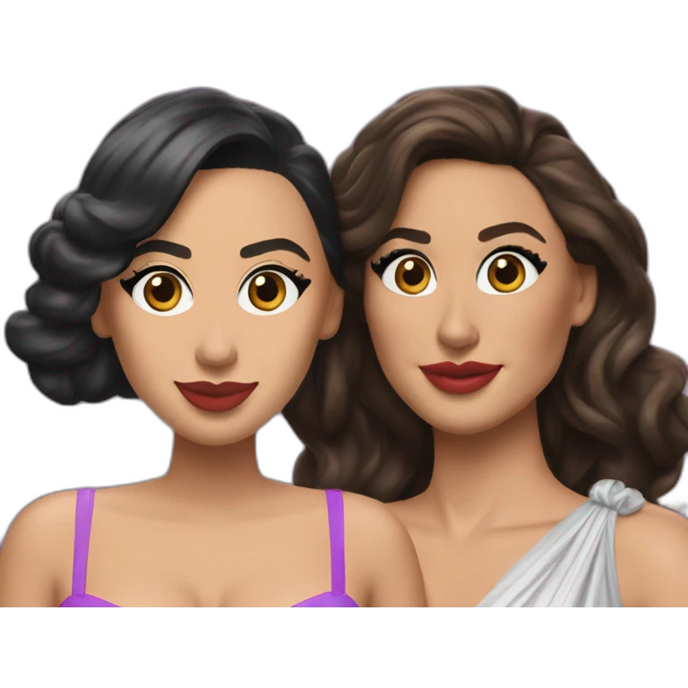 Cardi b et gal gadot emoji
