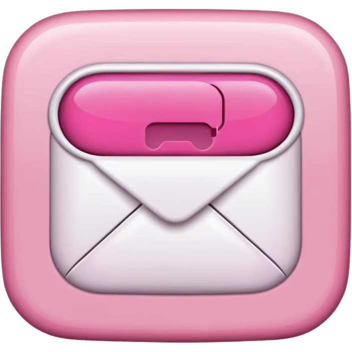 mix light pink dark pink and white girly voicemail emoji