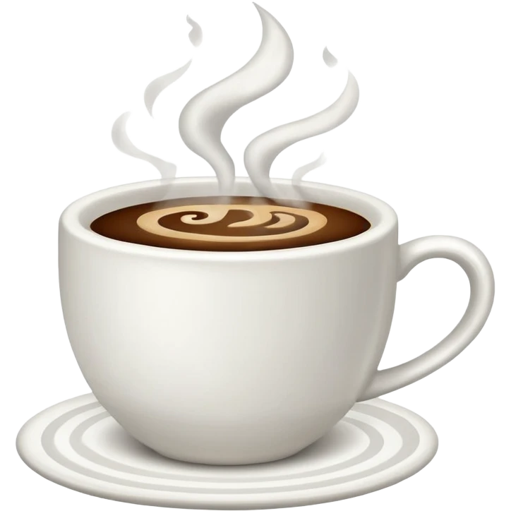 coffee cup no face emoji