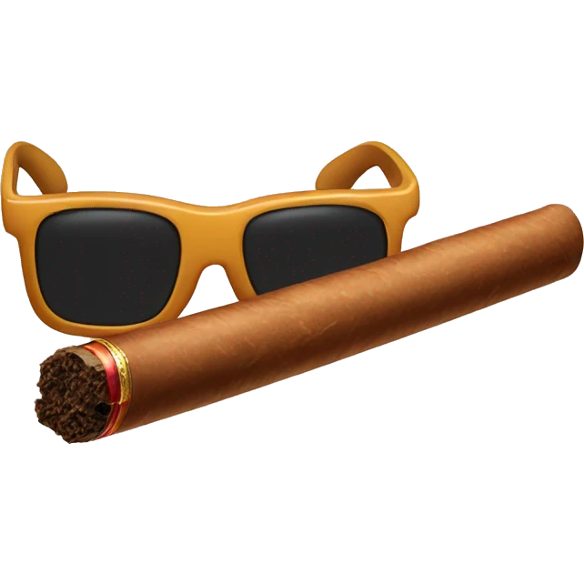 coolsunglass cigar emoji