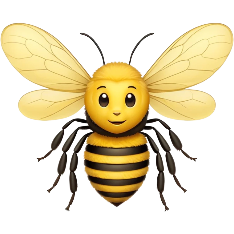 Heart bee emoji
