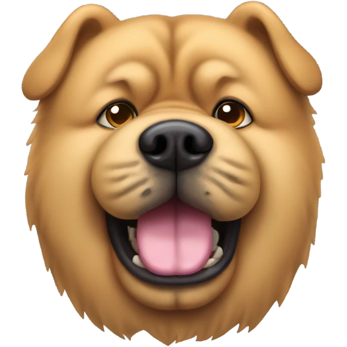 chow chow tired drooling emoji