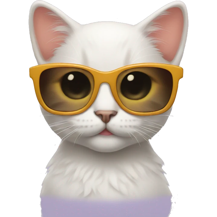 kitten wearing sunglasses  emoji