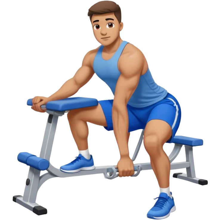 glute-bridges-exercise guy with blue shorts  emoji