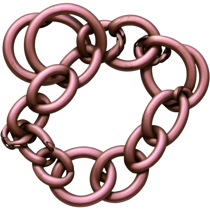 Pink broken chains  emoji