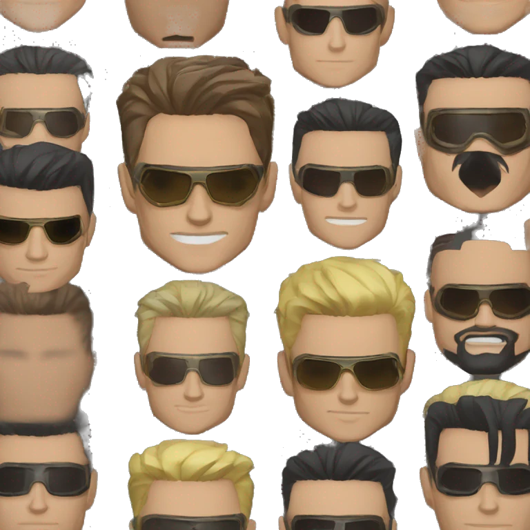 johnny cage and kenshi  emoji
