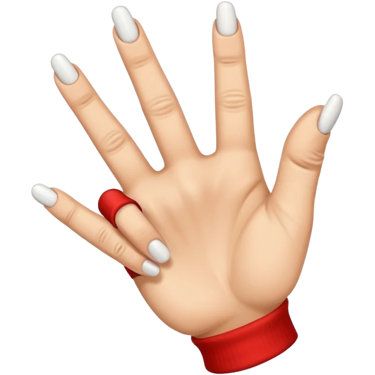 Middle finger emoji wearing fingerless gloves vulgar emoji