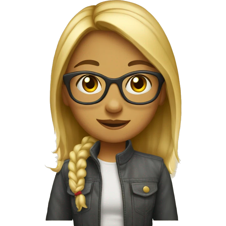 Jeune fille Lunette emoji