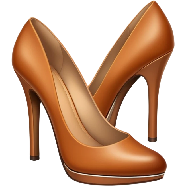 super realistic tan heels emoji