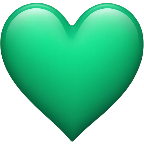 petrol green heart emoji
