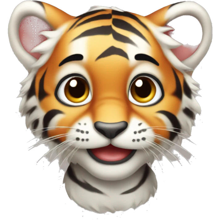 Cute baby tiger  emoji