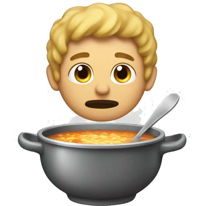 The soup is coming emoji