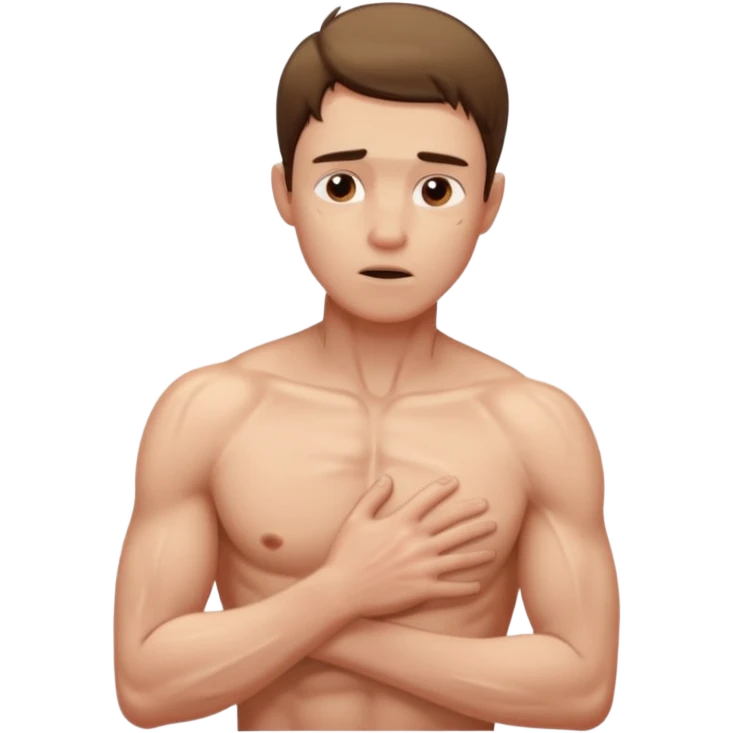 no me gusta el frio emoji hombre de torzo iOS agarrandose habrasanzose  emoji